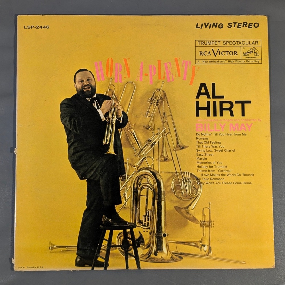 Al Hirt Horn A-Plenty Vinyl LP 1961 RCA Victor LSP-2446 Living Stereo Jazz (EX)
